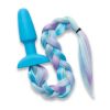 Silikone Plug med Unicorn Tail Blå