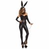 Leg Avenue Bondage Bunny Kostume Sort - M