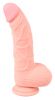 Naturdildo Medical Silicone Dildo, 20 cm, let bøjet