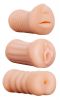 3-delt Masturbatorset âXXX To-Go Threesomeâ oralt, vaginalt, analt
