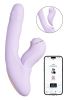 Stødvibrator "DuoGlowâ med pulsatorstimulator