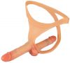 Strap-on-string med udvendig og indvendig dildo