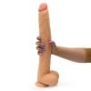 Kæmpe Dildo med Sugekop  43 cm  Kiotos Cox MEGA Flesh 04