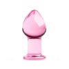 GILDO - HANDMADE PINK GLAS BUTT PLUG