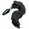 Tailz Midnight Fox Tail Glas Butt Plug    - Sort