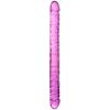 Baseks Realistisk Dobbelt Dildo Large 44,5 cm    - Lilla