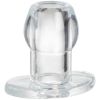 Perfect Fit Tunnel Buttplug Medium Clear 8 cm    - Klar