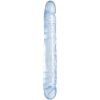 Crystal Jellies Jr Double Dong 30 cm     - Klar