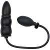 Obaie Anal Expander Oppustelig Butt Plug     - Sort