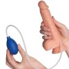 Willie City Klassisk Realistisk Sprøjte Dildo 21 cm    - Nude