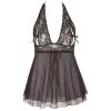 Cottelli Curves Blonde Babydoll Sort - XXL