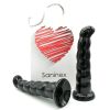 SANINEX SILICONE DILDO 19 CM BLACK