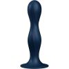 Dildo med Sugefod  Satisfyer Double Ball-R  Mørkeblå