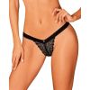 Obsessive Estiqua Blonde Trusse Sort - XS/S