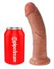 Dildo, 20 cm, med sugekop, Strap-on-kompatibel