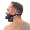Latex-knebelmaske med mundrør
